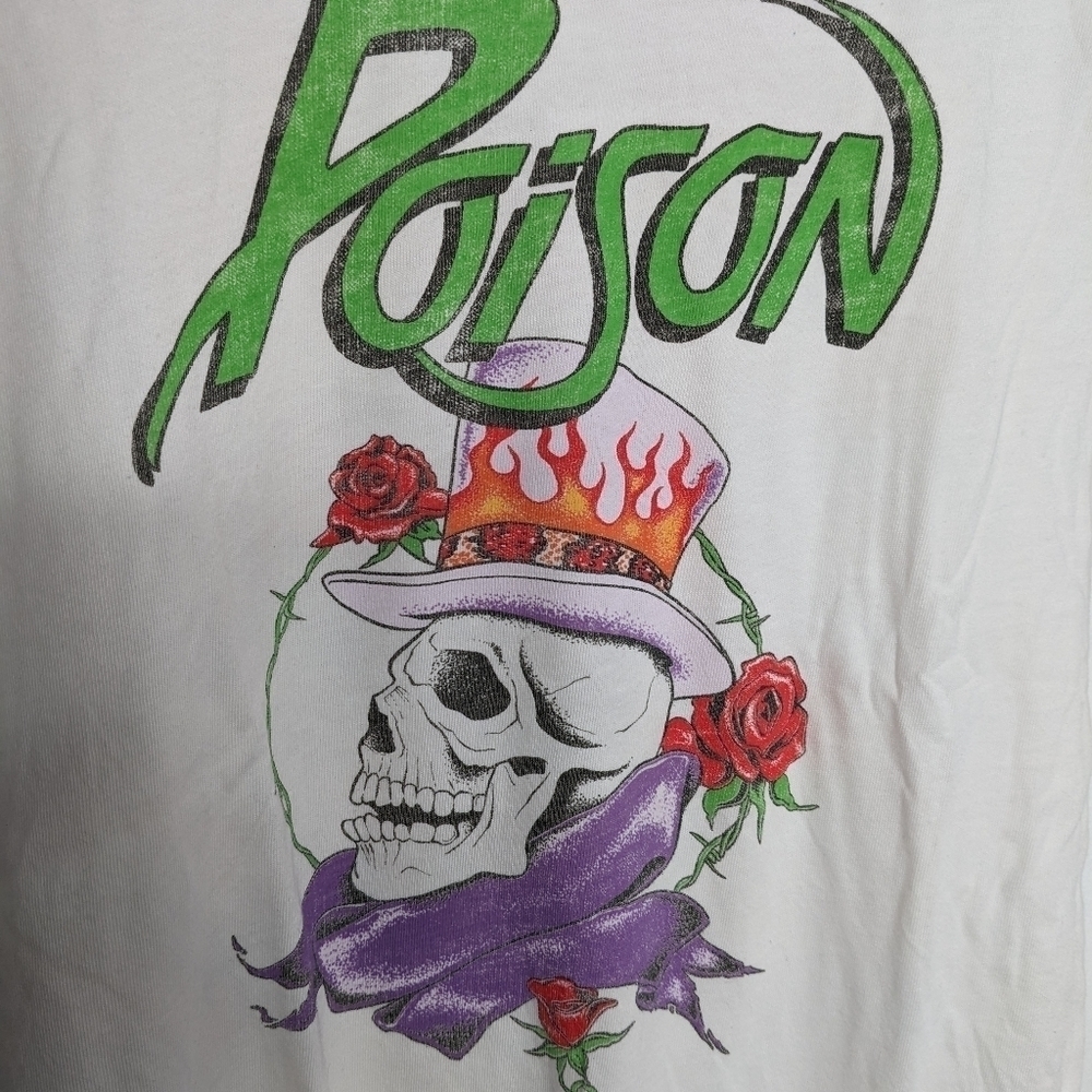 DAYDREAMER Poison Skull Playing Cards Graphic Band Tee NEW Size S - Picture 8 of 8